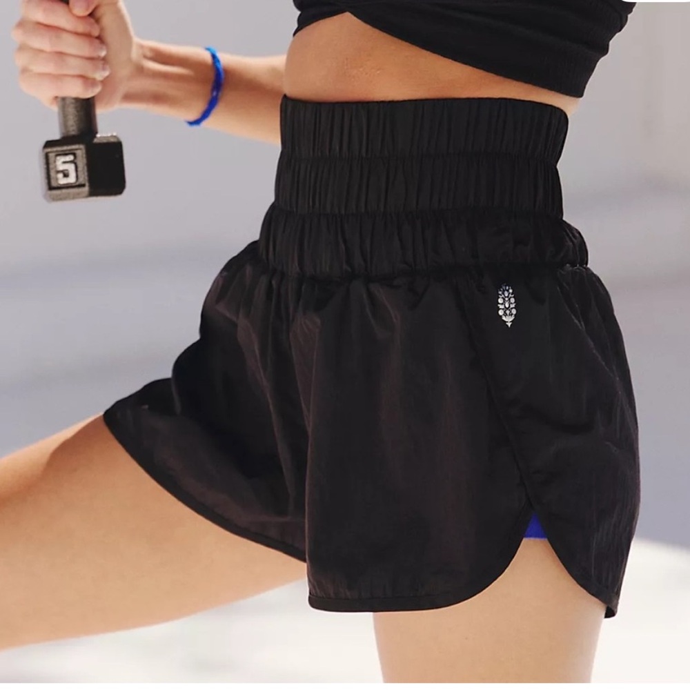 FP Movement by Free People Way Home Black Athletic Shorts Size L/XL